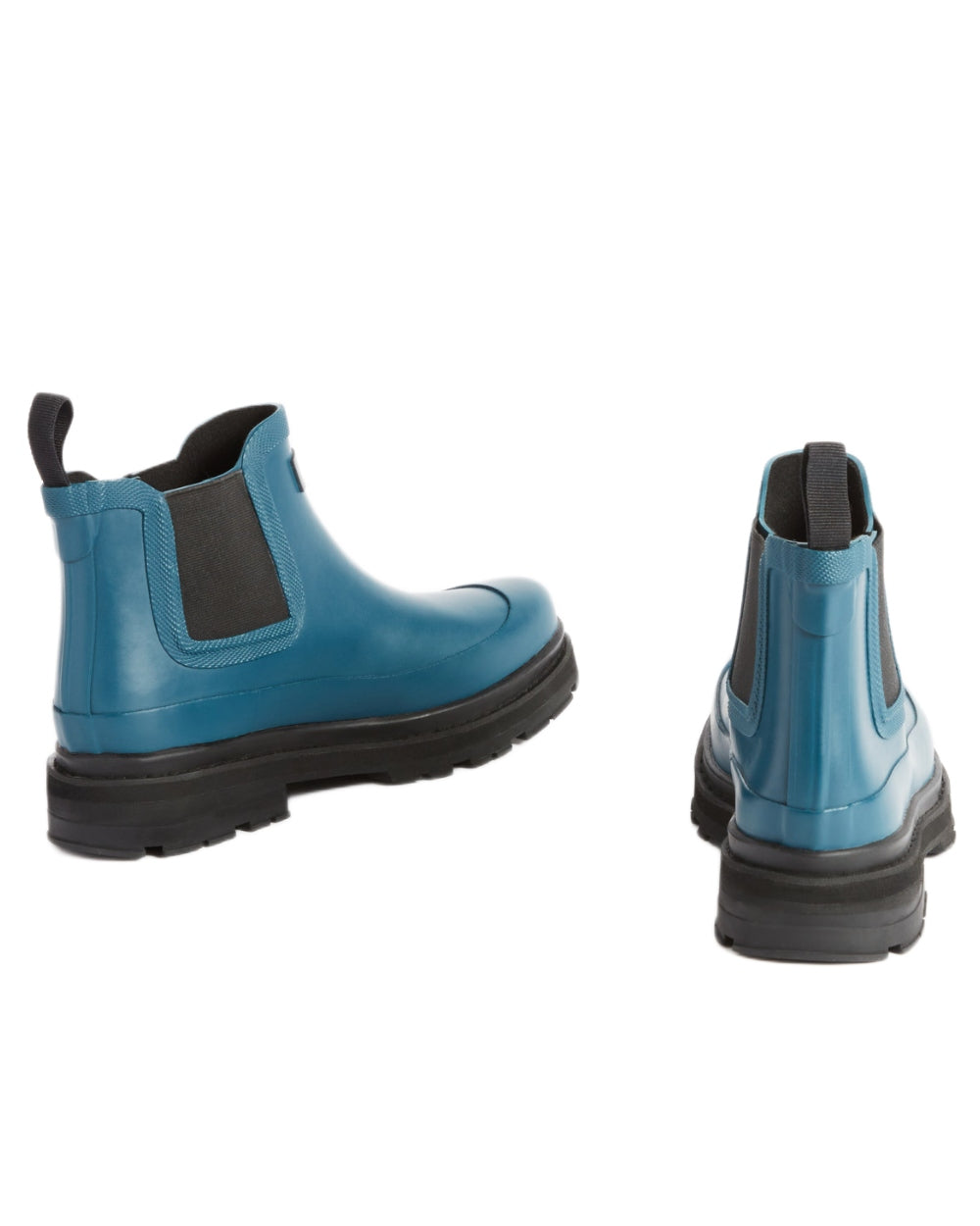 Storm Blue coloured Aigle Soft Rain 2 Ankle Boots on white background 
