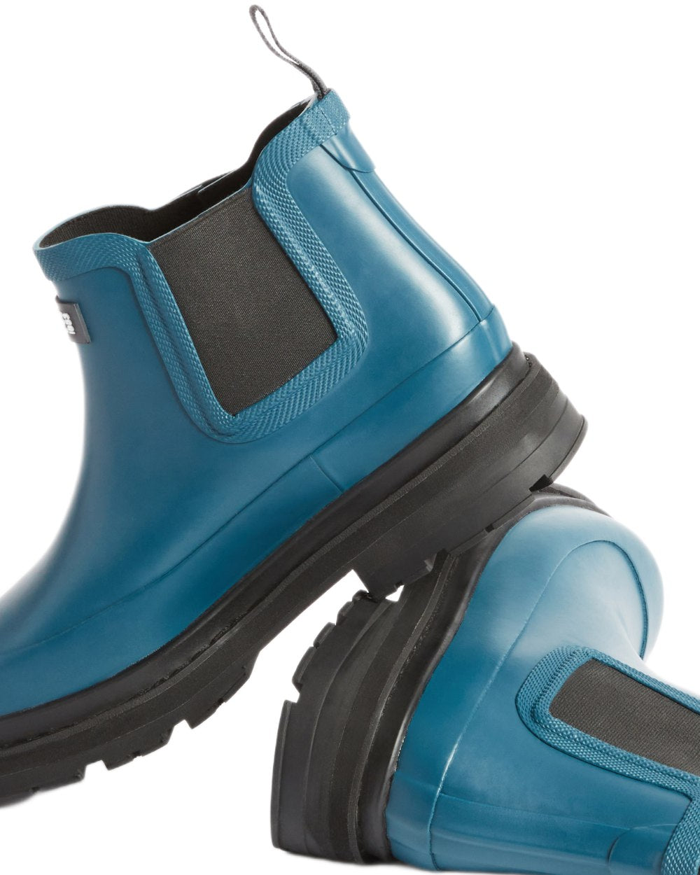 Storm Blue coloured Aigle Soft Rain 2 Ankle Boots on white background 