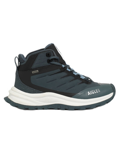 Carbone coloured Aigle Trekkix Hiking Shoes on white background 