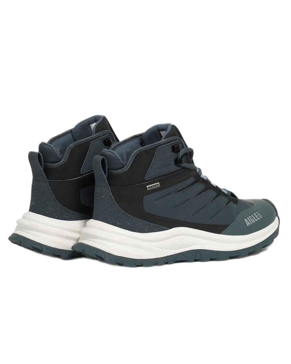 Carbone coloured Aigle Trekkix Hiking Shoes on white background 
