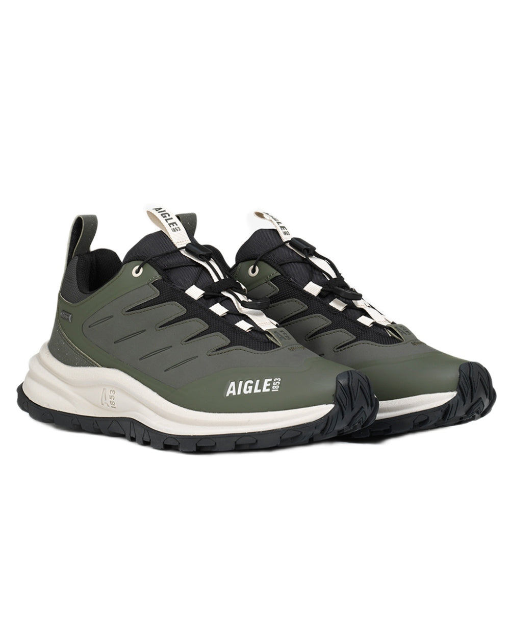 Avocat coloured Aigle Trekkix Low Rise MTD Trekking Shoes on white background 