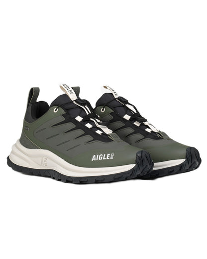 Avocat coloured Aigle Trekkix Low Rise MTD Trekking Shoes on white background 