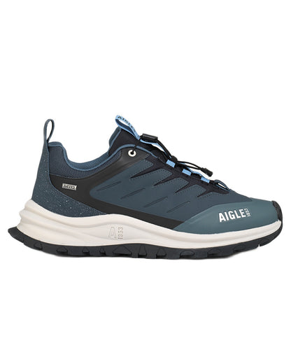 Carbone coloured Aigle Trekkix Low Rise MTD Trekking Shoes on white background 