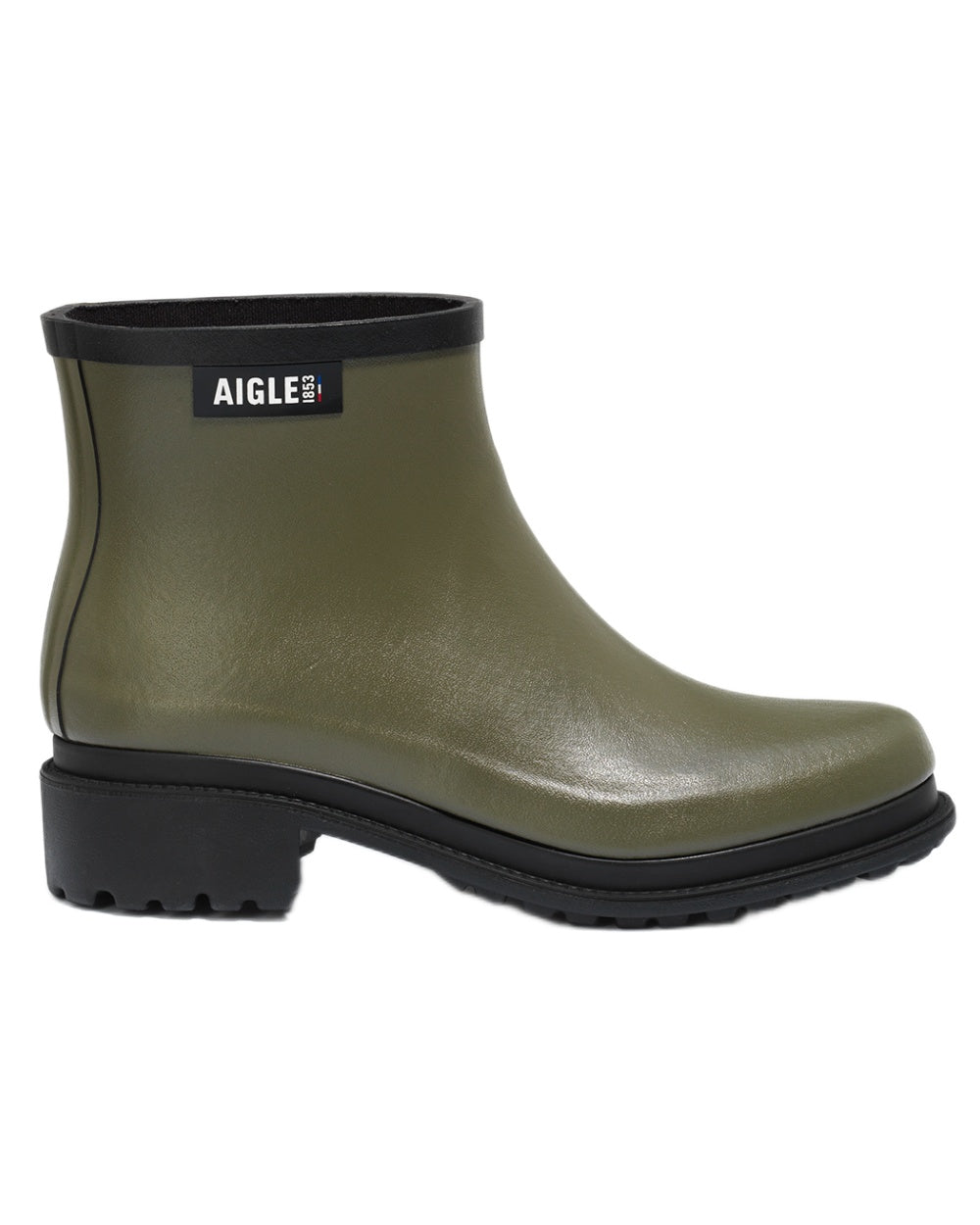 Avocat FFL coloured Aigle Womens Fulfeel Low Rain Ankle Boots on white background 