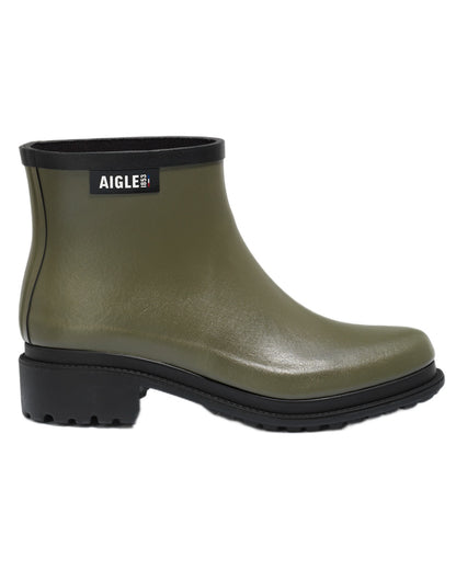 Avocat FFL coloured Aigle Womens Fulfeel Low Rain Ankle Boots on white background 