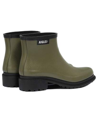 Avocat FFL coloured Aigle Womens Fulfeel Low Rain Ankle Boots on white background 