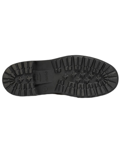 Noir coloured Aigle Womens Macadames Short Wellington Boots on white background 