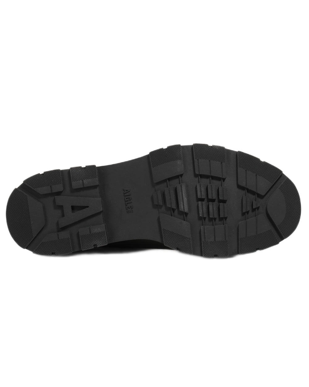 Noir coloured Aigle Womens Soft Fur Hybrid Ankle Rain Boots on white background 