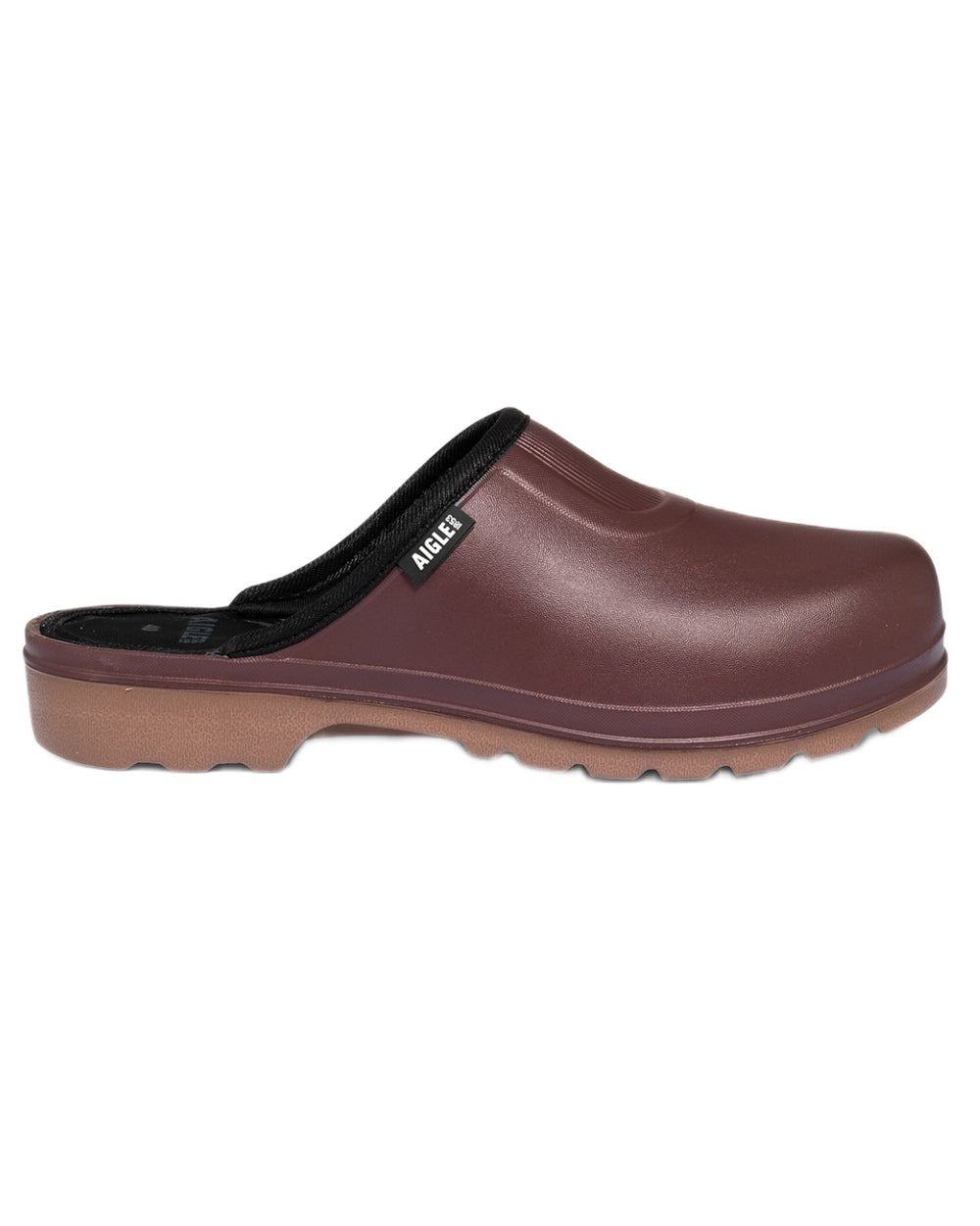 Sureau Miel coloured Aigle Womens Taden 2 Ultra-Light Clogs on white background 