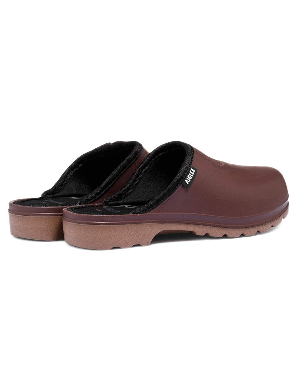 Sureau Miel coloured Aigle Womens Taden 2 Ultra-Light Clogs on white background 