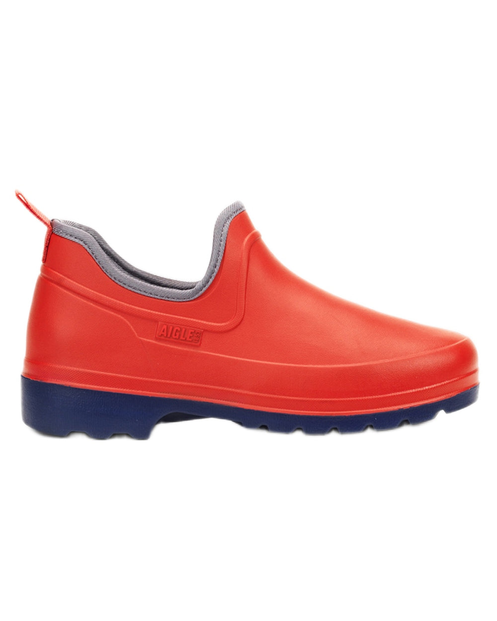 Sweet Dark Navy coloured Aigle Womens Taden Plus 2 Ultra Light Closed Clogs on white background 