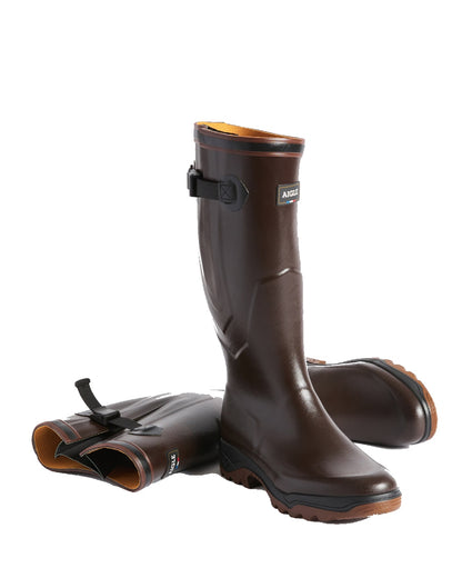 Aigle Parcours 2 Vario Wellington Boots in Brown 