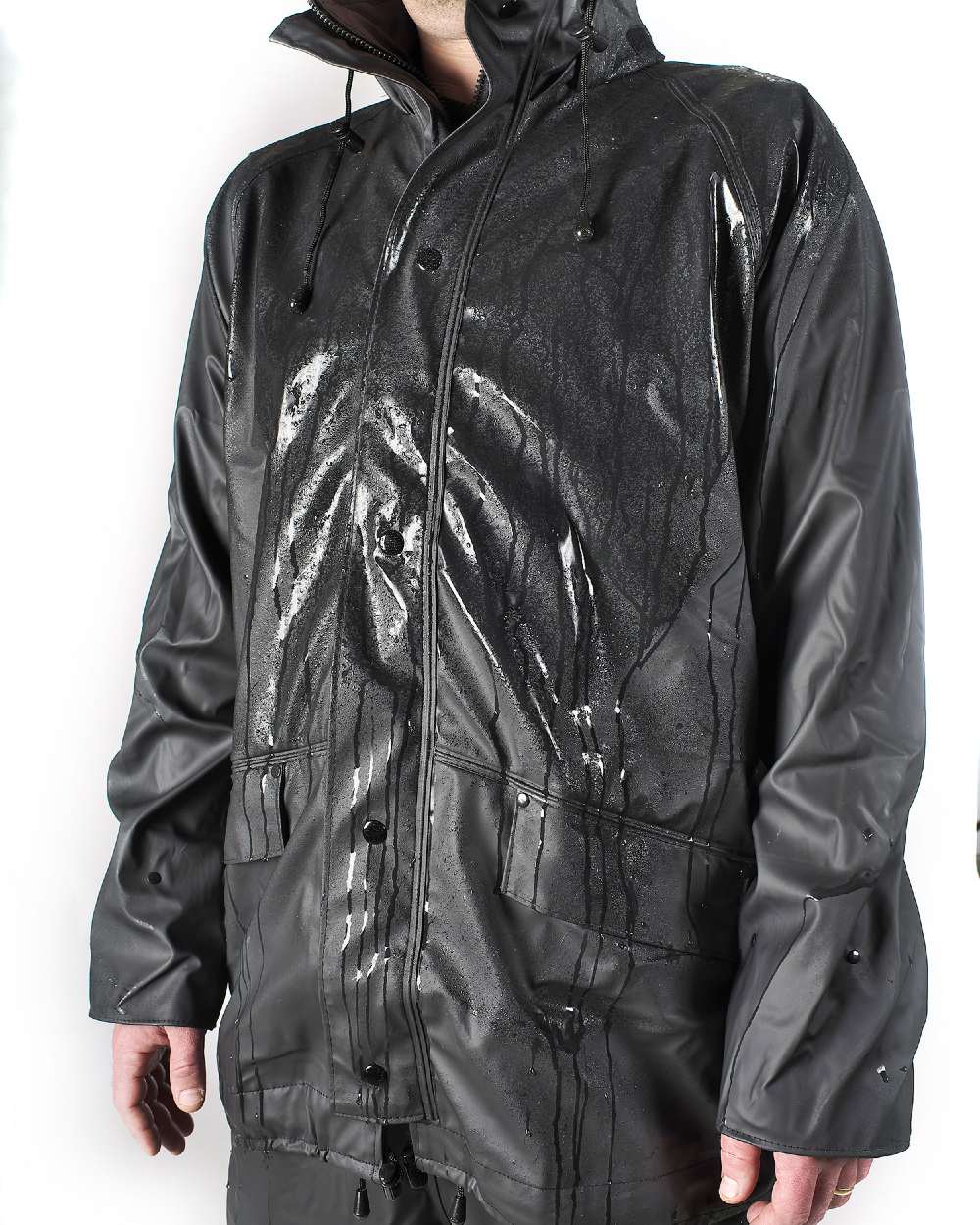 Fort Airflex Fortex Breathable Waterproof Jacket in Black 