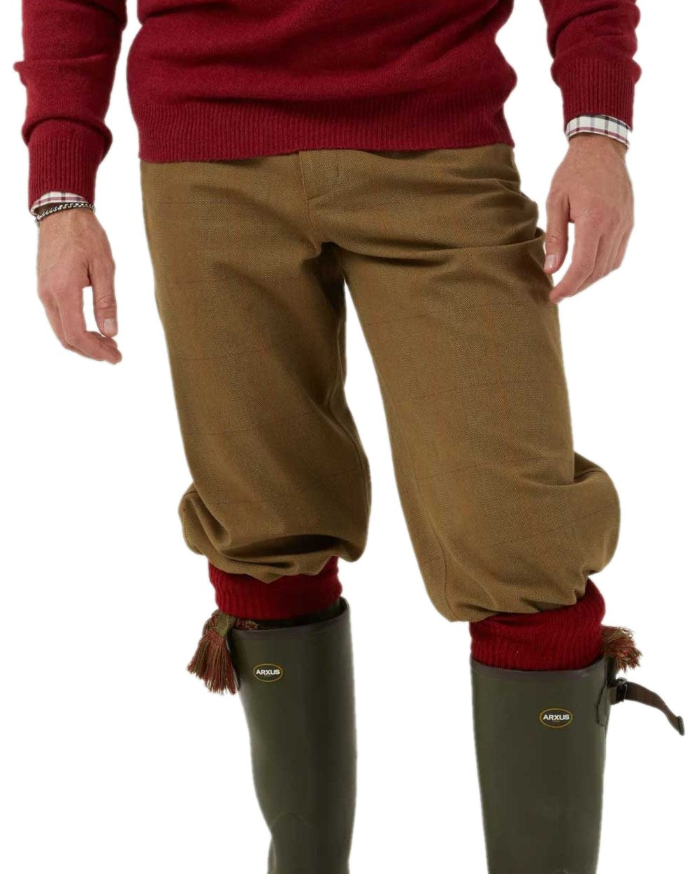 Aspen Coloured Alan Paine Axford Breeks on white background 