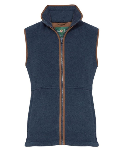 Blue Steel coloured Alan Paine Aylsham Fleece Jacket on white background 