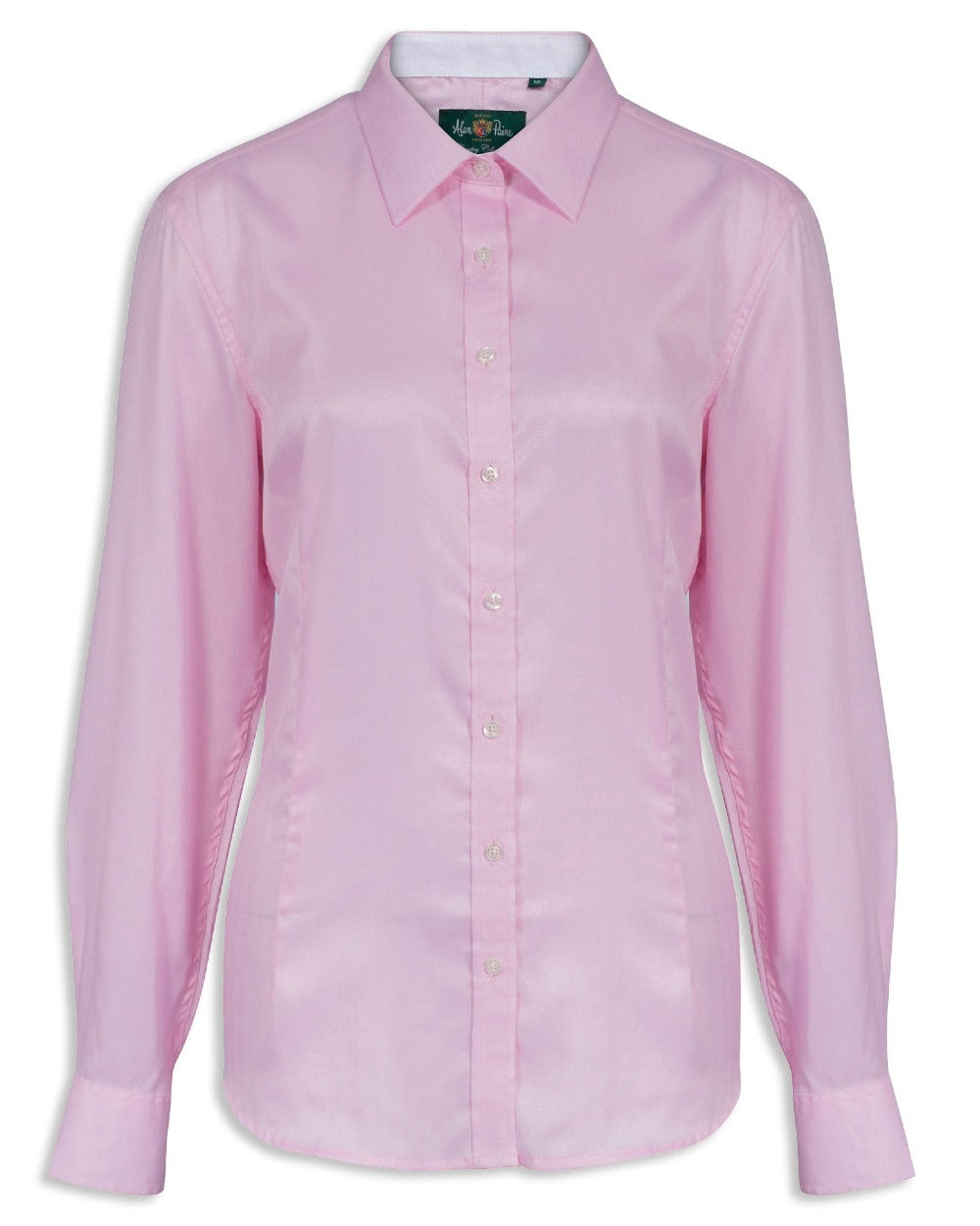 Pink coloured Alan Paine Bromford Ladies Shirt on white background 