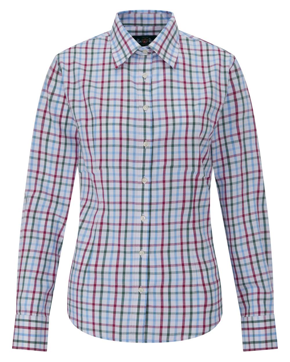 Wine Coloured Alan Paine Bromford Ladies Shirt on white background 