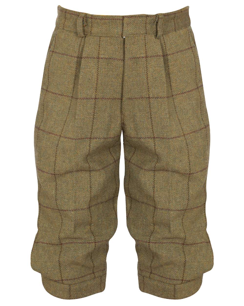 Lichen coloured Alan Paine Childrens Tweed Water Repellent Breeks on white background 