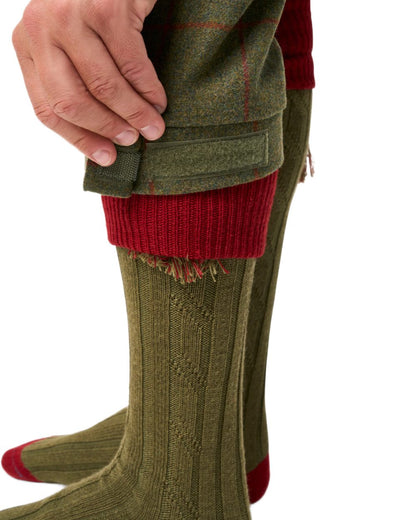 Reed coloured Alan Paine Combrook Breeks on white background 