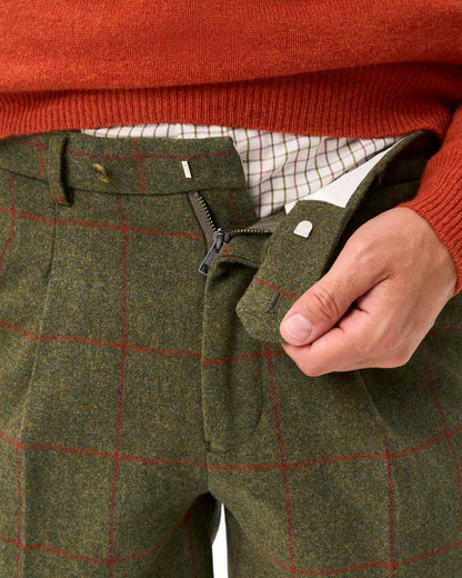 Reed coloured Alan Paine Combrook Breeks on white background 