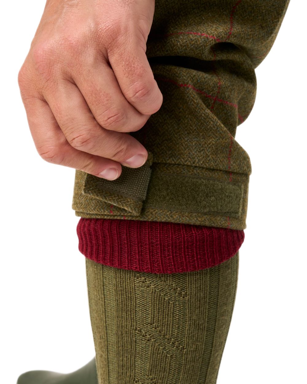 Sage coloured Alan Paine Combrook Breeks on white background 