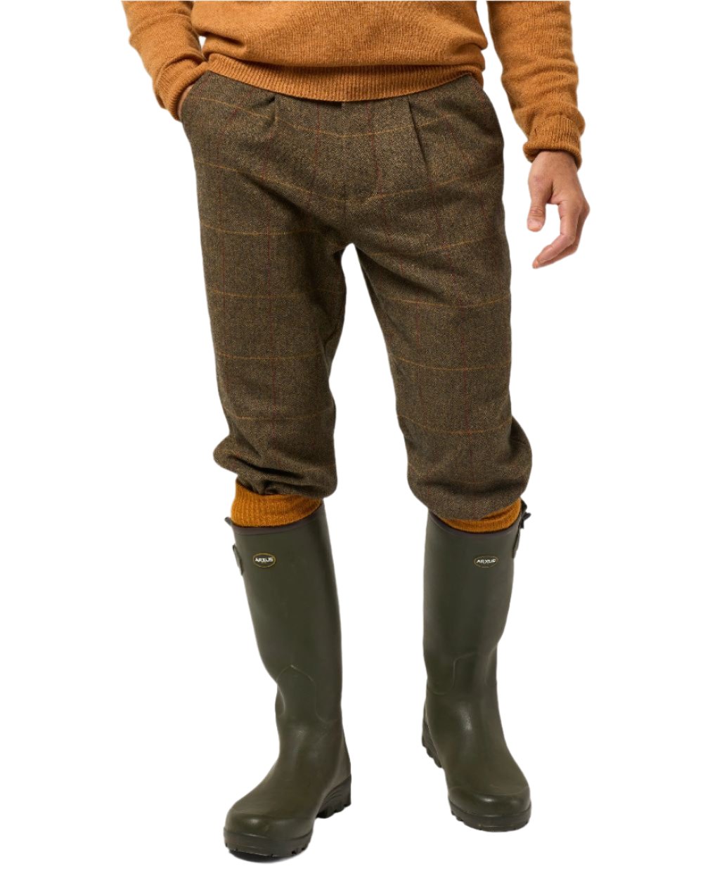 Teak coloured Alan Paine Combrook Breeks on white background 