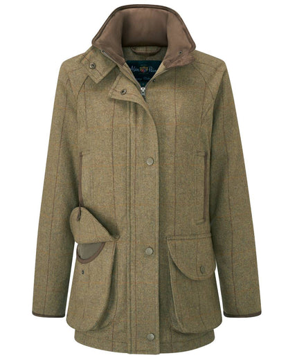 Grove Coloured Alan Paine Combrook Ladies Tweed Coat on white background 