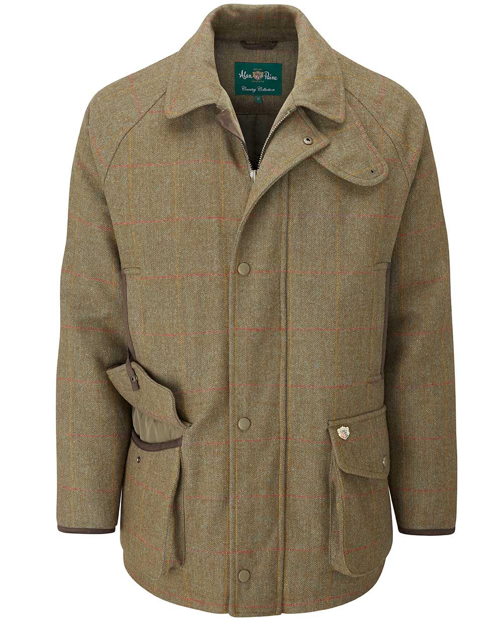 Alan Paine Combrook Tweed Waterproof Coat in Hawthorn 