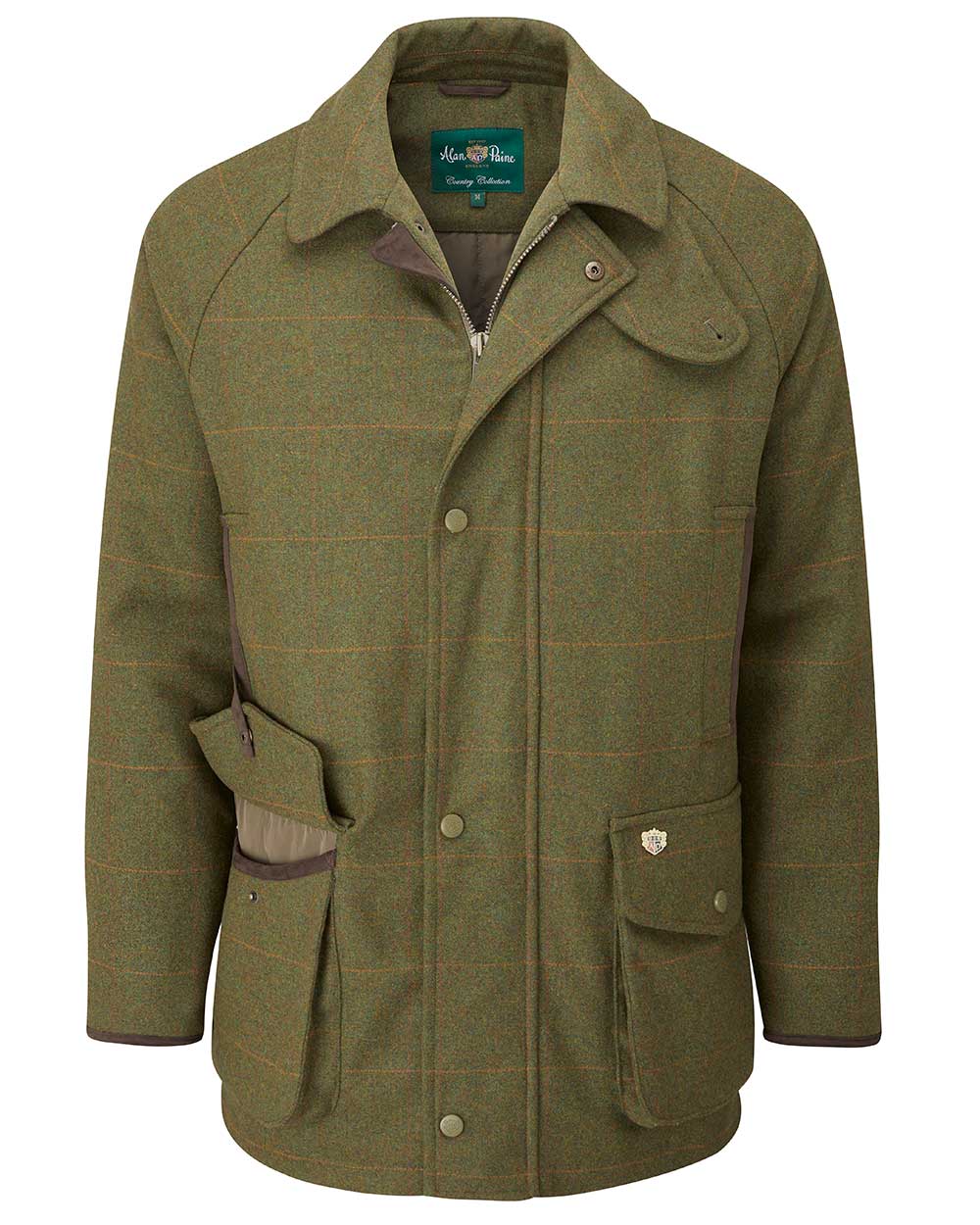 Alan Paine Combrook Tweed Waterproof Coat in Maple 