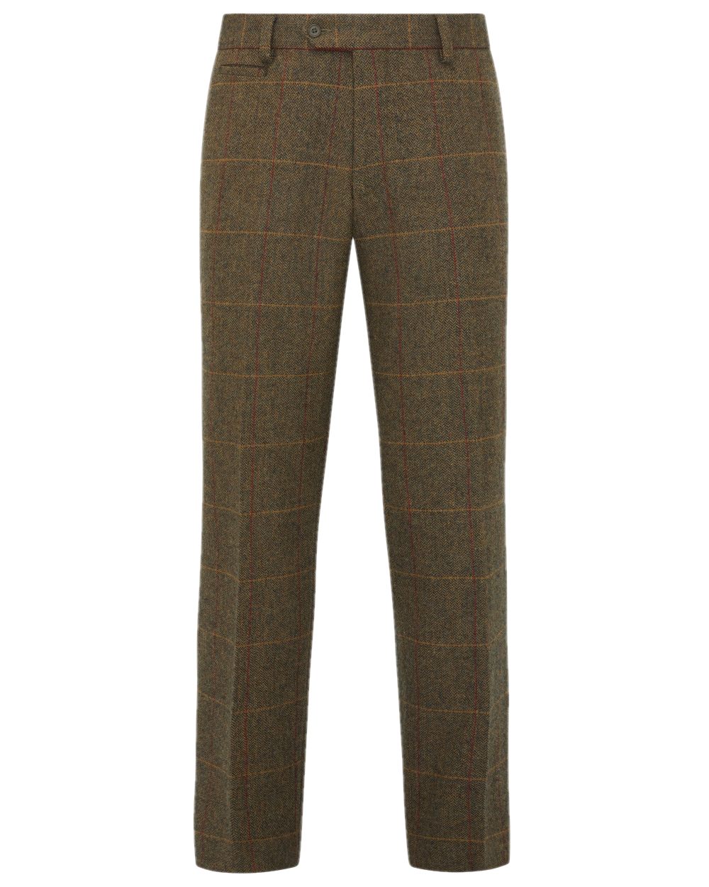 Teak coloured Alan Paine Combrook Mens Trousers on white background 