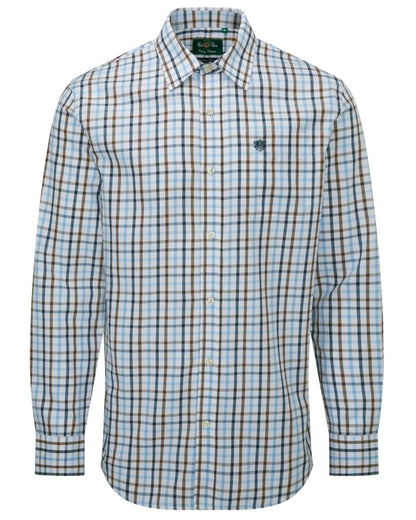 Blue coloured Alan Paine Ilkley Shirt on white background 