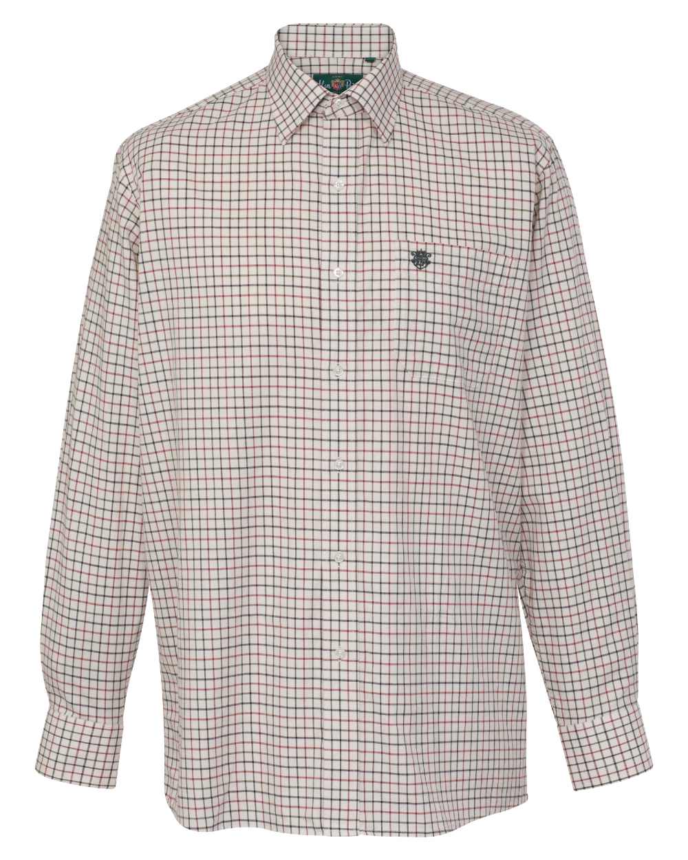 Red coloured Alan Paine Ilkley Shirt on white background 