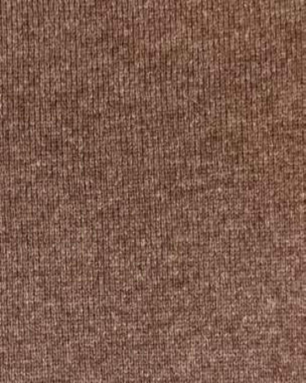 Cocoa coloured Alan Paine Ladies Rowan Cable Roll Neck Jumper on white background 