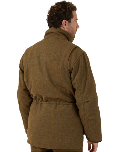 Hawthorn coloured Alan Paine Mens Combrook Field Coat on white background 