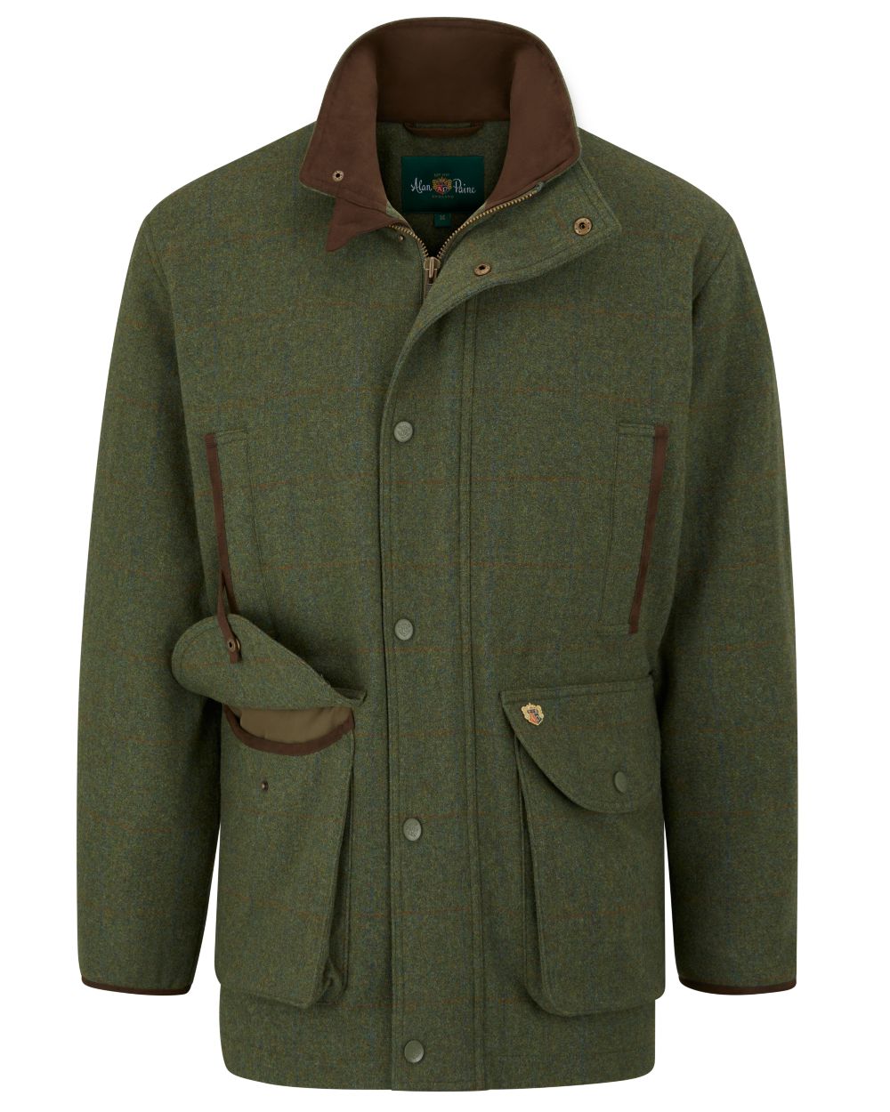Mariner coloured Alan Paine Mens Combrook Field Coat on white background 