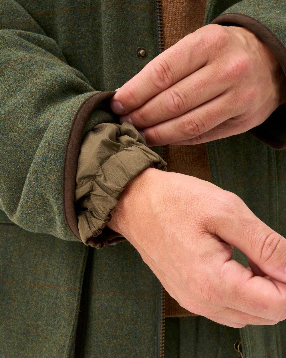 Mariner coloured Alan Paine Mens Combrook Field Coat on white background 