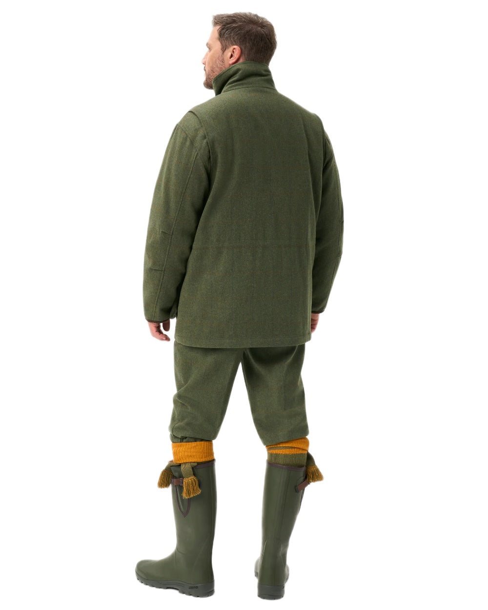 Mariner coloured Alan Paine Mens Combrook Field Coat on white background 