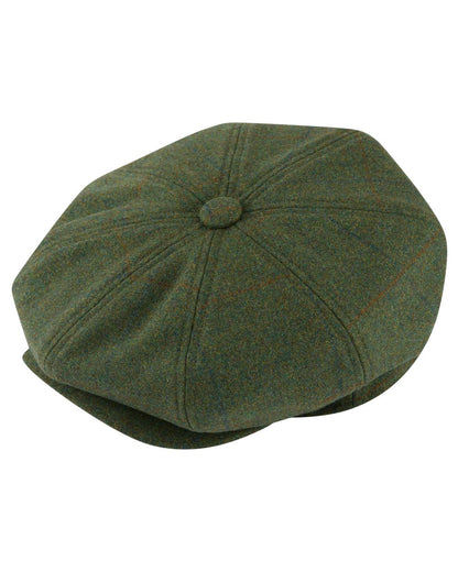 Mariner coloured Alan Paine Mens Combrook Tweed Baker Boy Cap on white background 