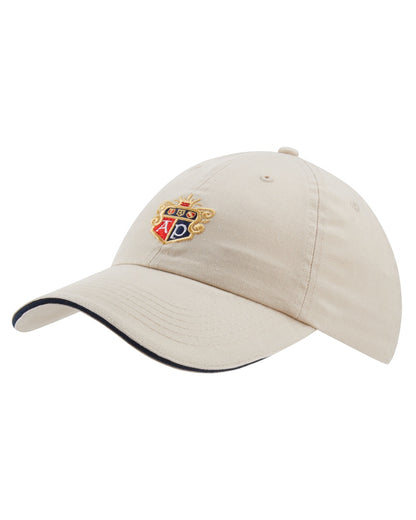 Sand coloured Alan Paine Mens Cotton Baseball Cap on white background 