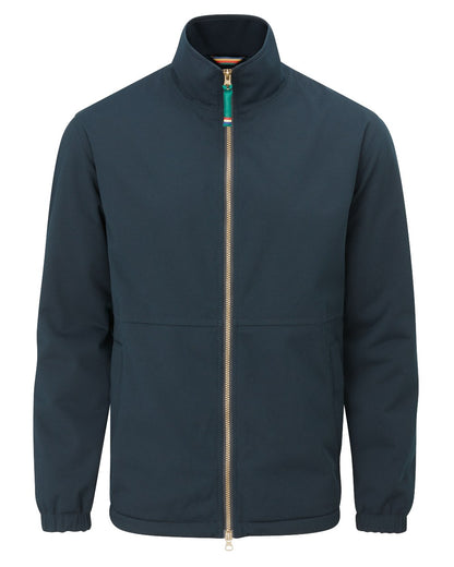 Navy coloured Alan Paine Mossley Mens Windstopper Jacket on white background 