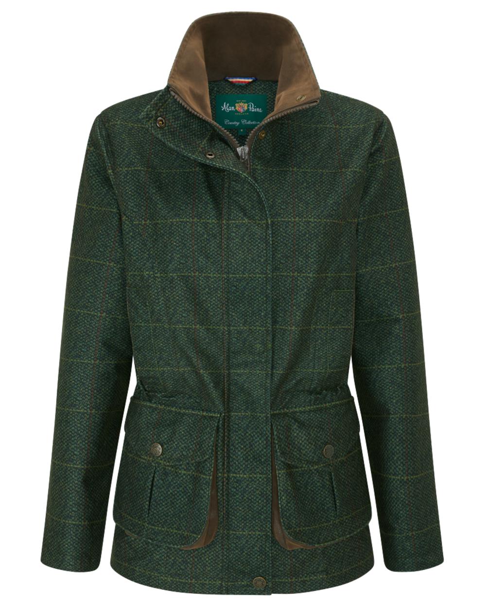 Myrtle coloured Alan Paine Womens Didsmere Coat on white background 