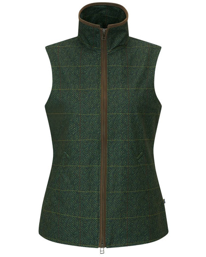 Myrtle coloured Alan Paine Womens Didsmere Gilet on white background 