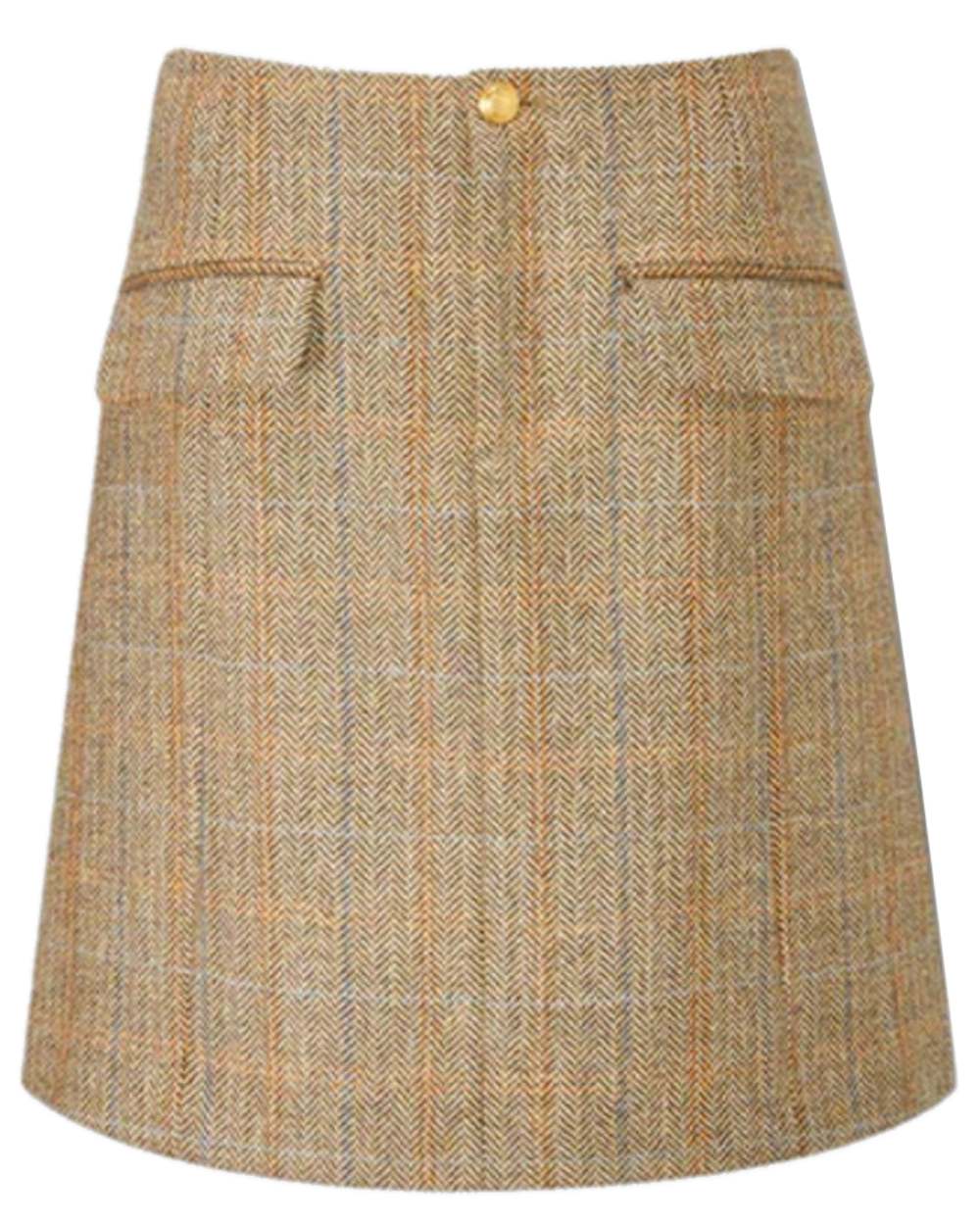 Hazelwood Coloured Alan Paine Womens Surrey Skirt on white background 