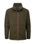 Alan Paine Aylsham Mens Fleece Jacket in Green Herringbone #colour_green-herringbone