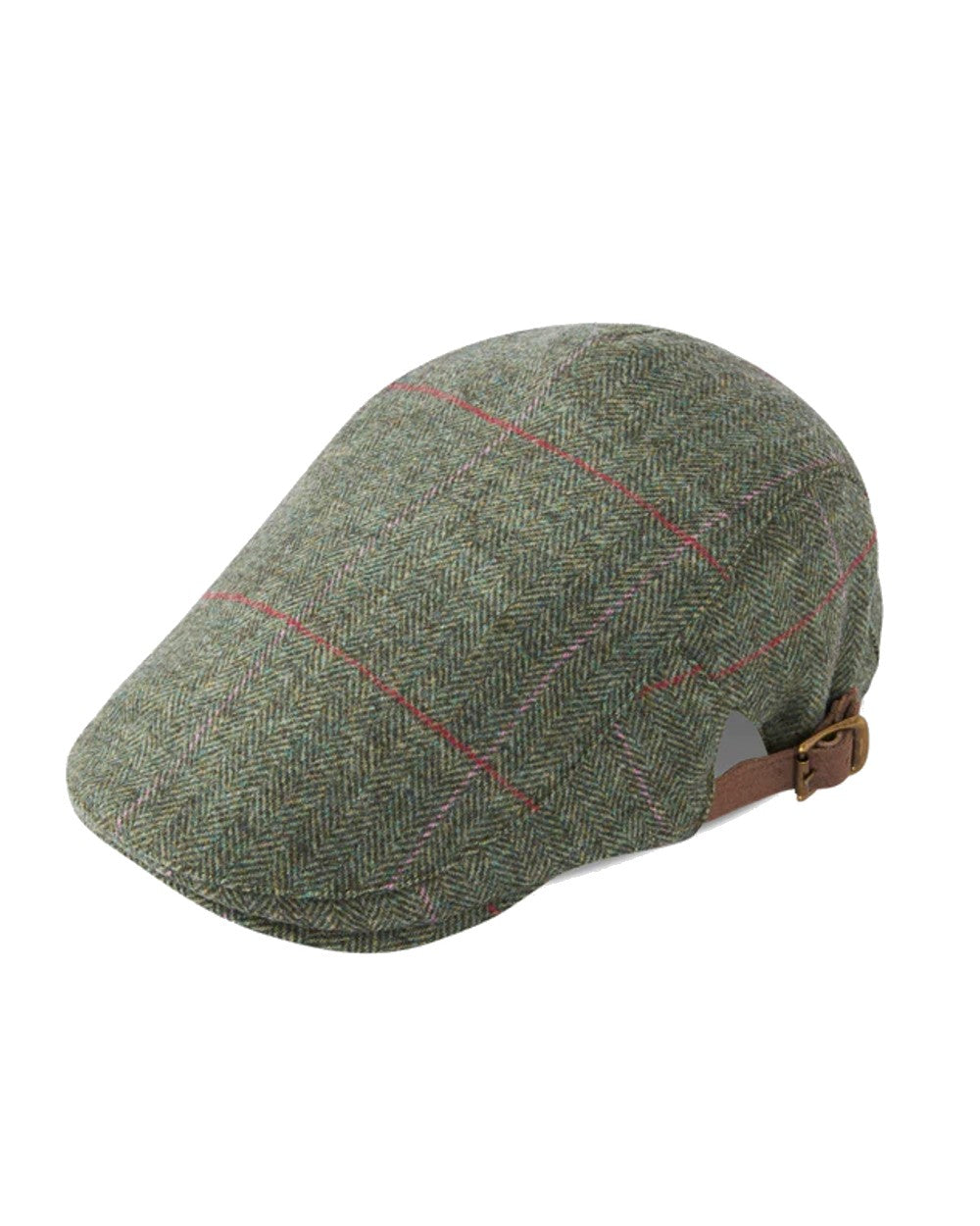 Alan Paine Combrook Adjustable Tweed Cap in Heath 