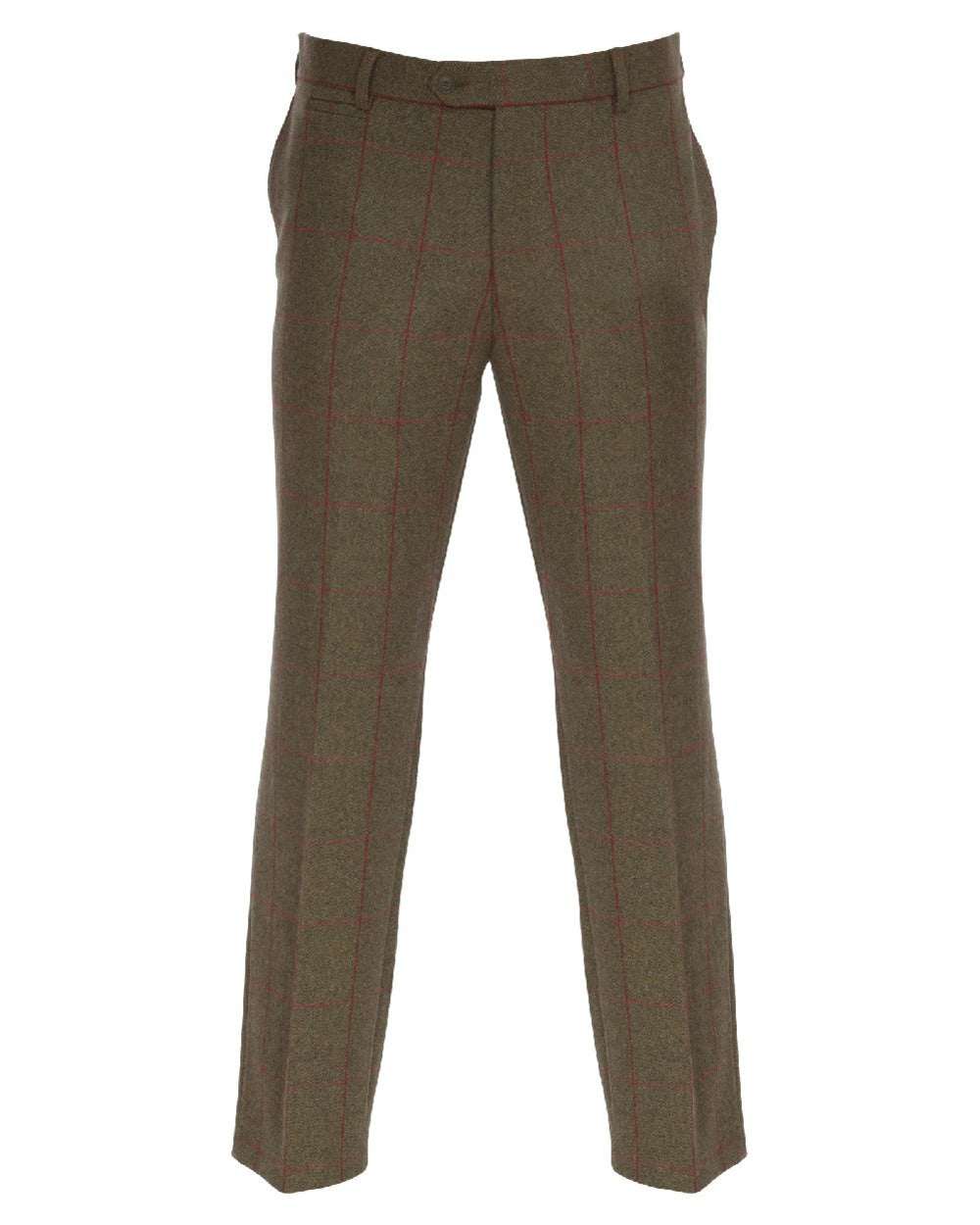 Sage coloured Alan Paine Combrook Mens Trousers on white background 