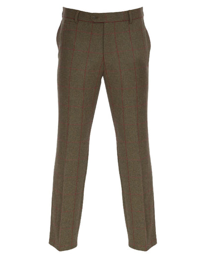 Sage coloured Alan Paine Combrook Mens Trousers on white background 