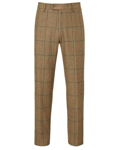 Thyme coloured Alan Paine Combrook Mens Trousers on white background 
