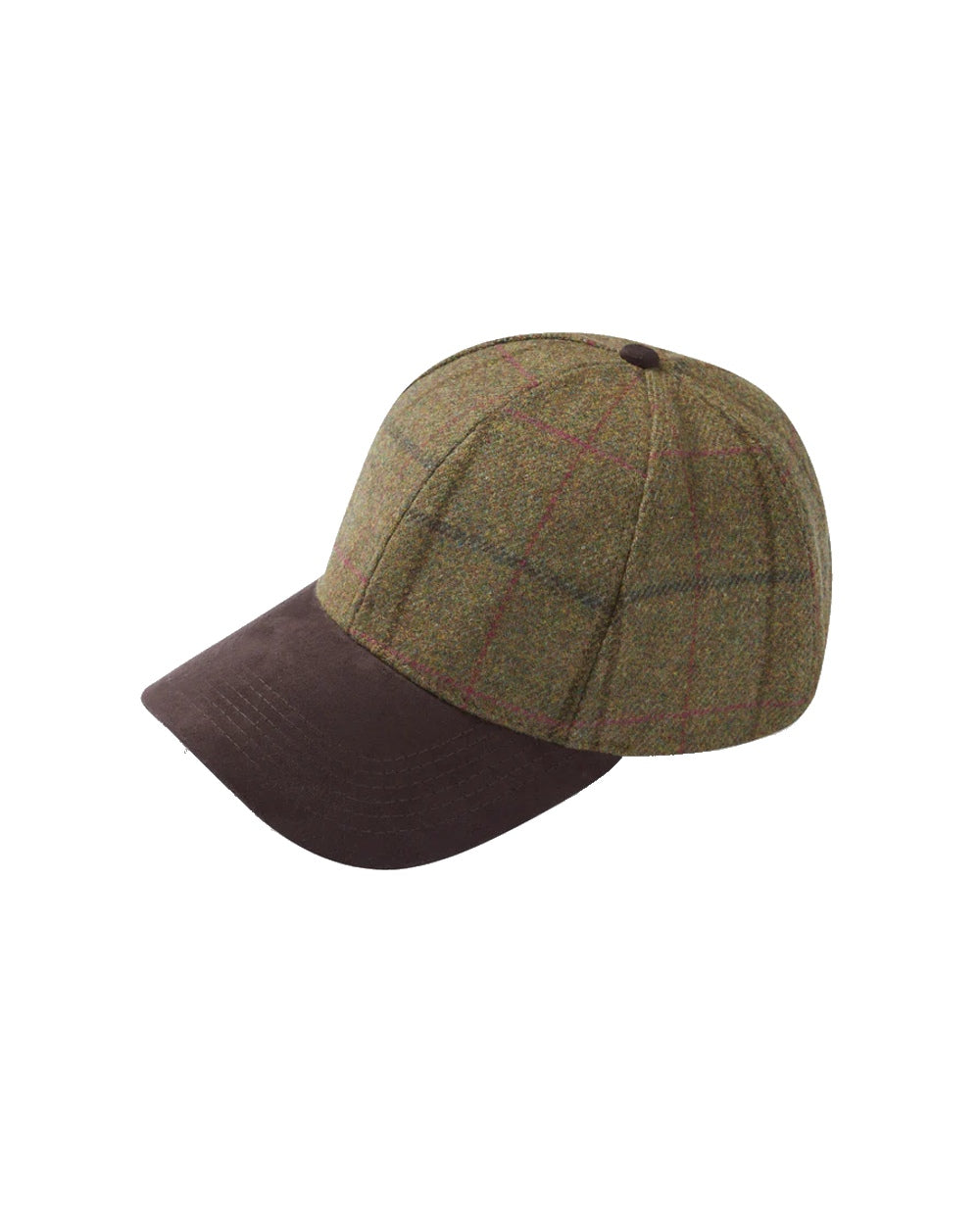 Alan Paine Combrook Tweed Baseball Cap in Thyme 