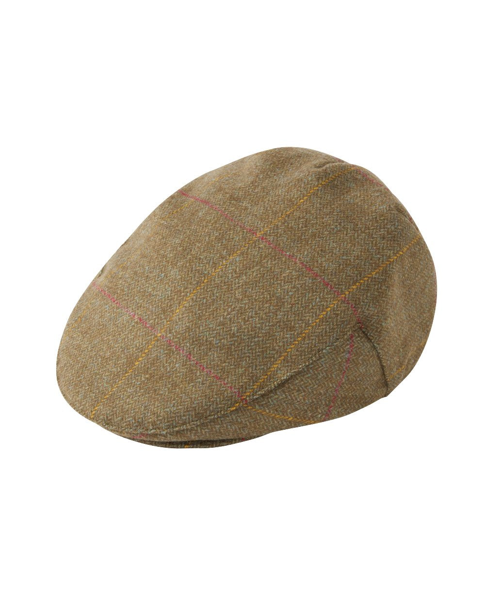 Hawthorn Coloured Alan Paine Combrook Tweed Cap On A White Background e